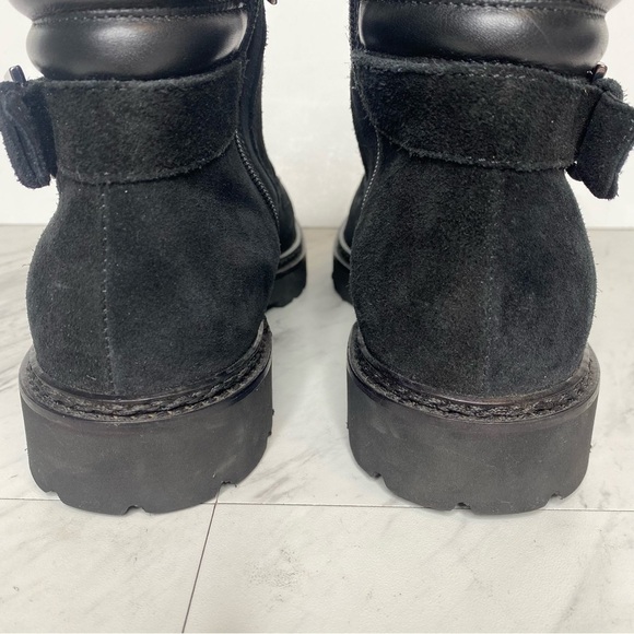 Aquatalia Mayra Weatherproof Lace Up Black Suede Boot 9 1/2 - Picture 4 of 14